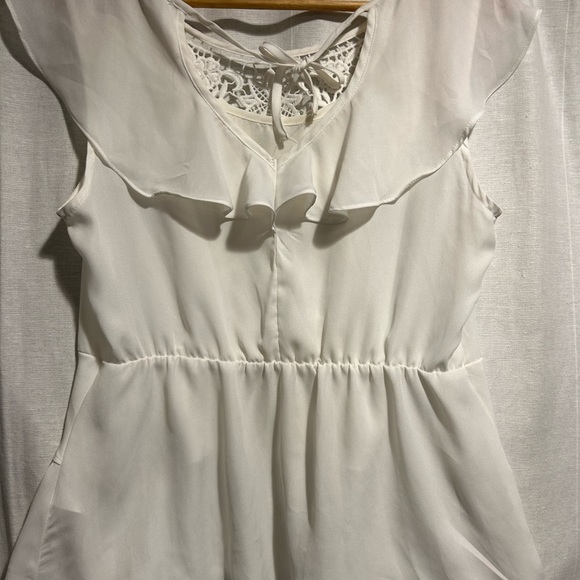 Dex peplum top with open applicate details - Picture 2 of 5